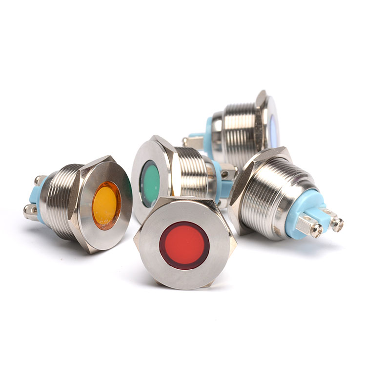 Picture of metal indicator lights A22-F 6